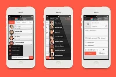 手機社交APP軟件界面設(shè)計作品分享