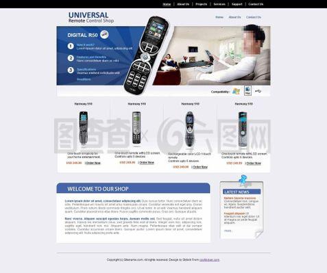 簡(jiǎn)潔IT電子類(lèi)數(shù)碼產(chǎn)品CSS模板